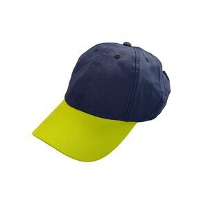 Glove It Augusta Cap Women OS Crisscross Strap Detail Lime Green Navy Blue NEW